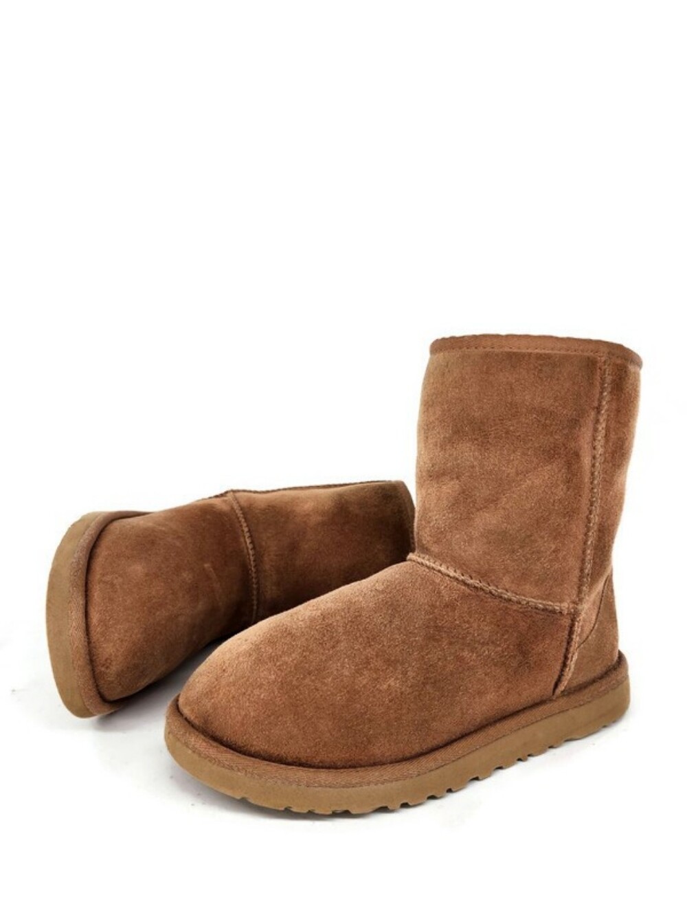 UGG Australia Classic Short Chestnut Tan Sheepskin Shearling Lined Pull-On Boots